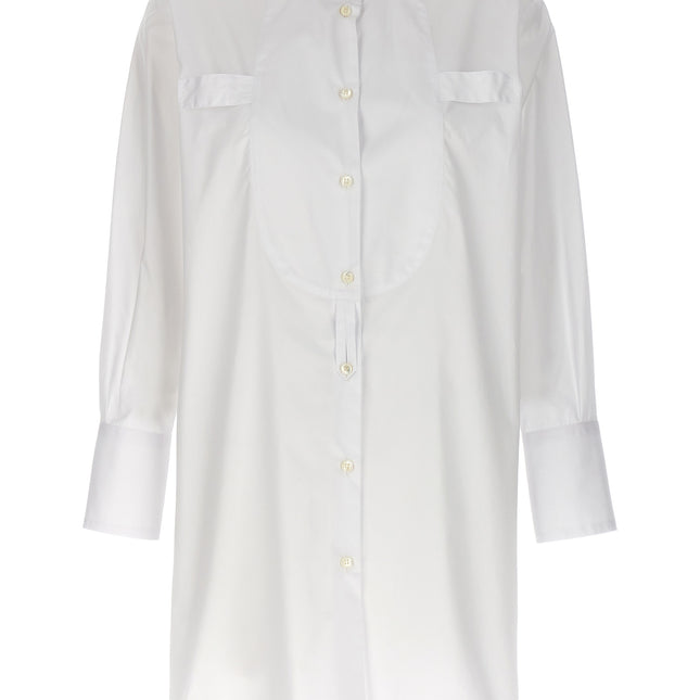Alberto Biani White Cotton Blouse
