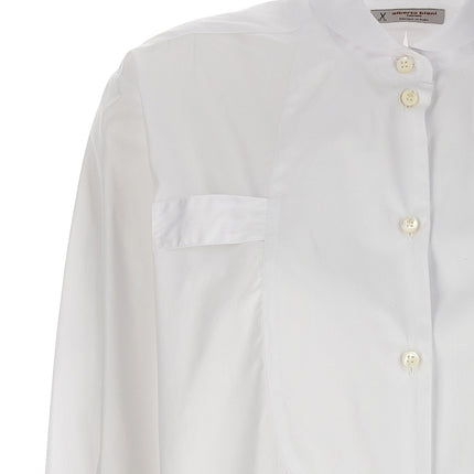 Alberto Biani White Cotton Blouse