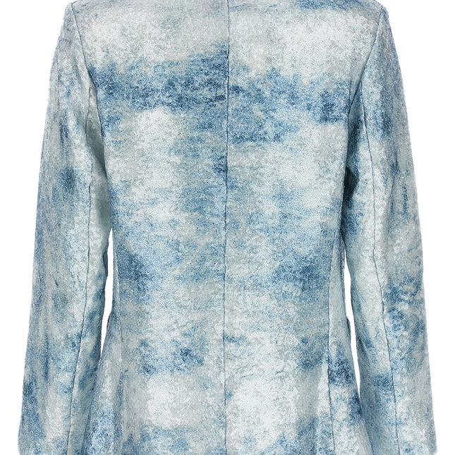LE TWINS Blue Polyester Blazer