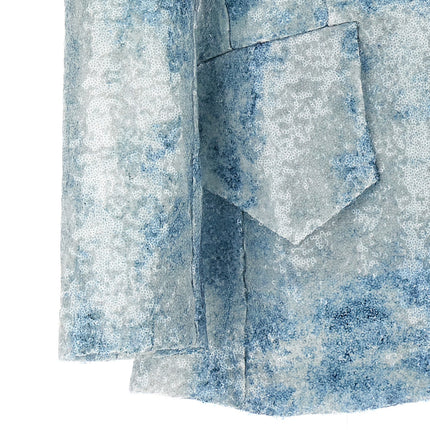 LE TWINS Blue Polyester Blazer