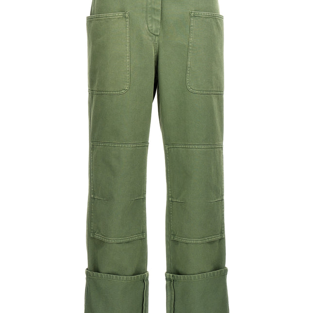 Max Mara Bicolor Cotton Casual Pants