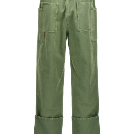 Max Mara Bicolor Cotton Casual Pants