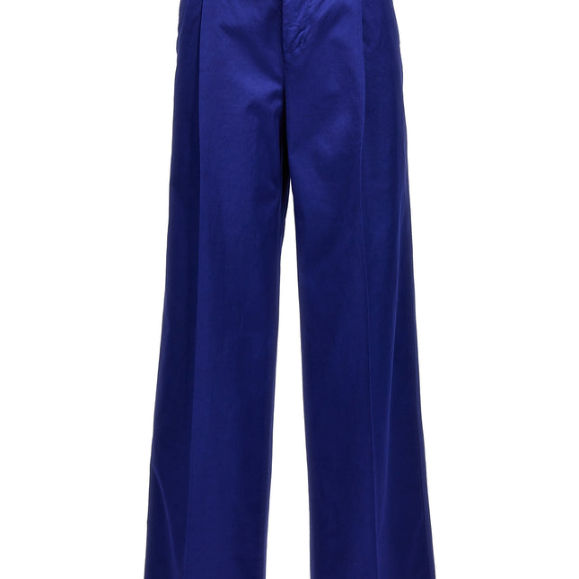 CELLAR DOOR Blue Cotton Casual Pants