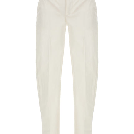 Department 5 White Cotton Casual Pants