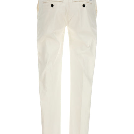 Department 5 White Cotton Casual Pants