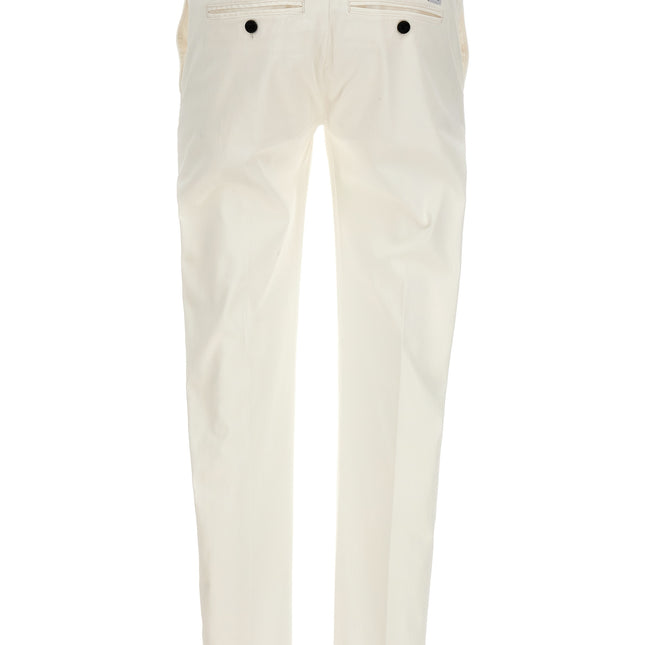 Department 5 White Cotton Casual Pants