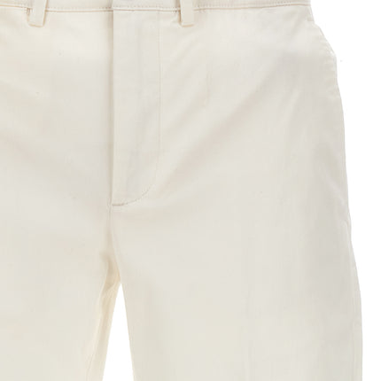 Department 5 White Cotton Casual Pants