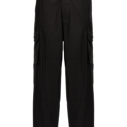 Department 5 Black Cotton Cargo Pants