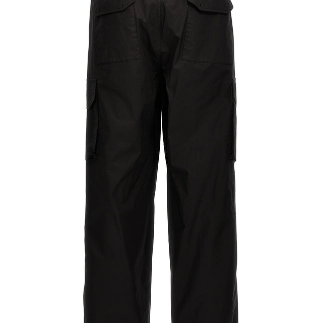 Department 5 Black Cotton Cargo Pants