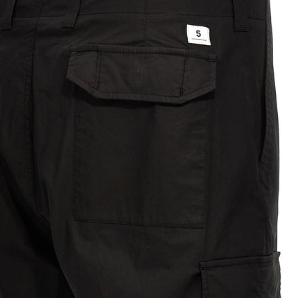 Department 5 Black Cotton Cargo Pants
