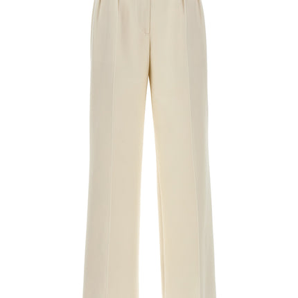 Kiton White Virgin Wool Casual Pants