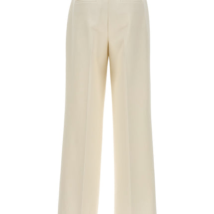 Kiton White Virgin Wool Casual Pants