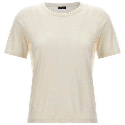 Kiton White Cashmere T-Shirt
