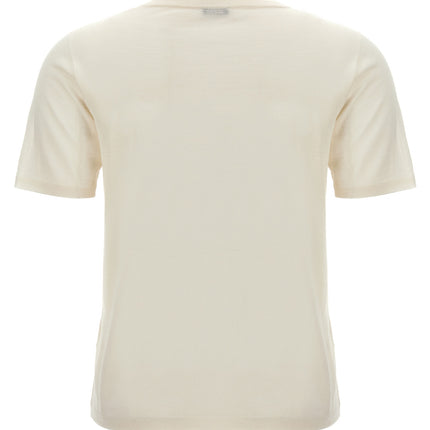 Kiton White Cashmere T-Shirt
