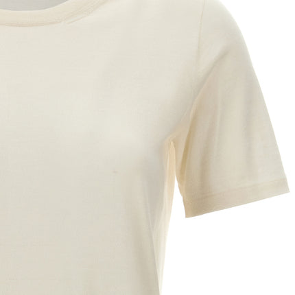 Kiton White Cashmere T-Shirt