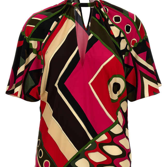Emilio Pucci Multicolor Viscose Pattern Shirt