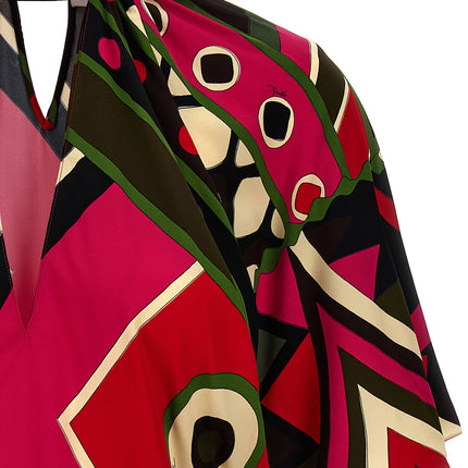Emilio Pucci Multicolor Viscose Pattern Shirt