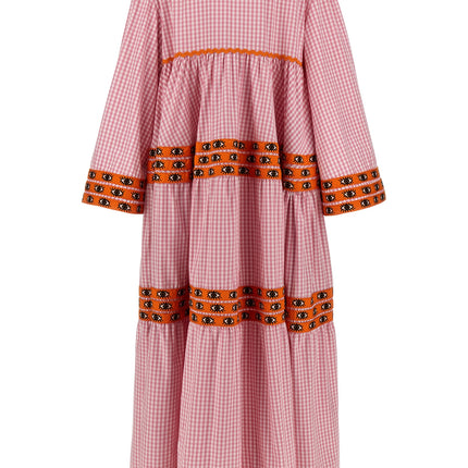 Flora Sardalos Multicolor Cotton Long Dress