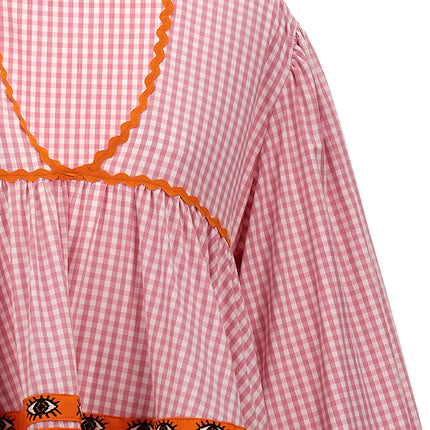 Flora Sardalos Multicolor Cotton Long Dress