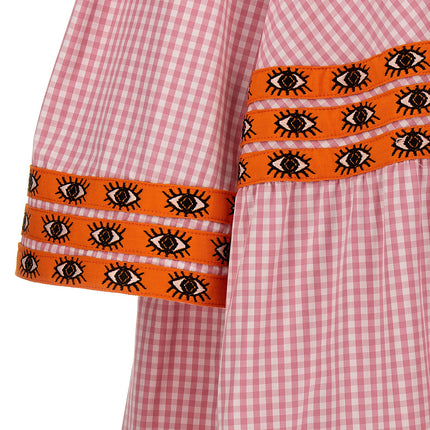 Flora Sardalos Multicolor Cotton Long Dress