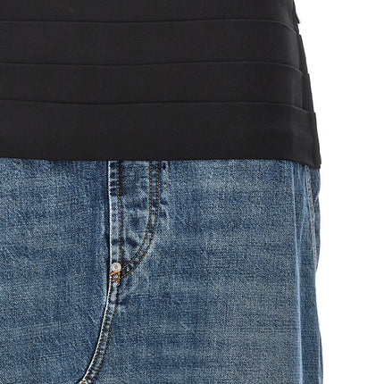 Stella McCartney Blue Cotton Mini Skirt