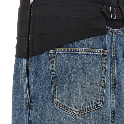 Stella McCartney Blue Cotton Mini Skirt