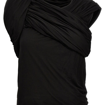 Rick Owens Black Cotton Tank Tops