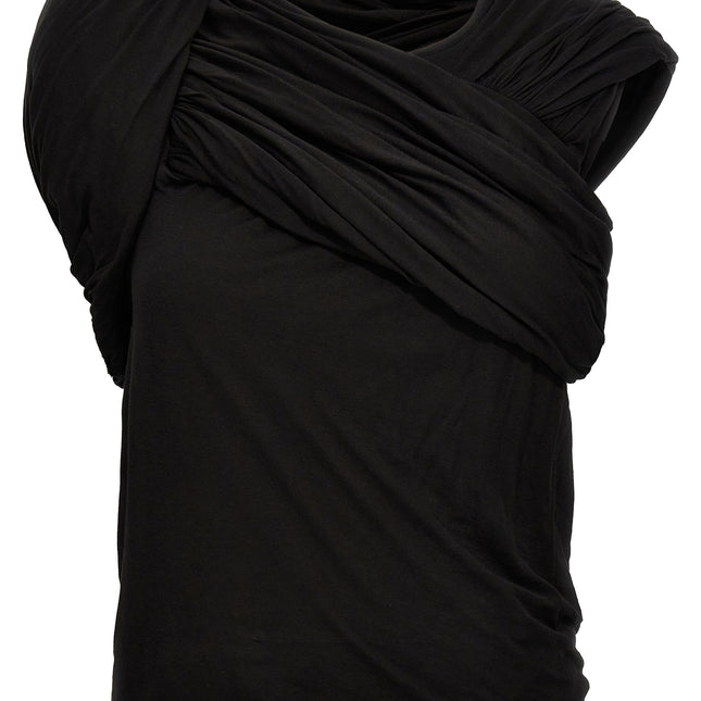 Rick Owens Black Cotton Tank Tops