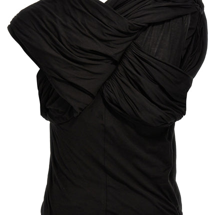 Rick Owens Black Cotton Tank Tops