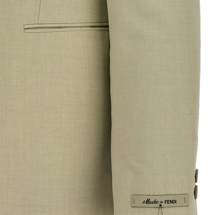 Fendi Beige Virgin Wool Blazer
