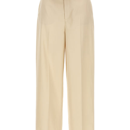 Fendi Beige Wool Casual Pants