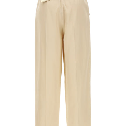 Fendi Beige Wool Casual Pants
