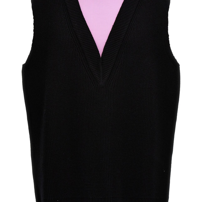 Jil Sander Multicolor Wool Sleeveles Sweater