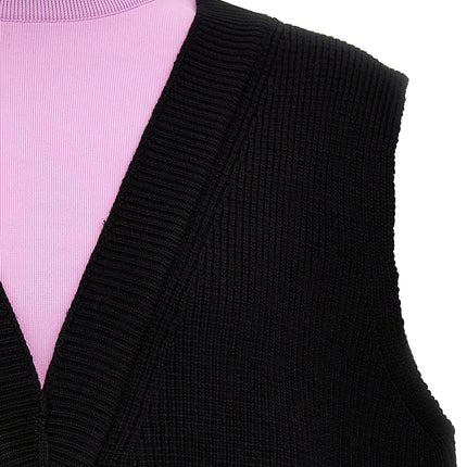 Jil Sander Multicolor Wool Sleeveles Sweater