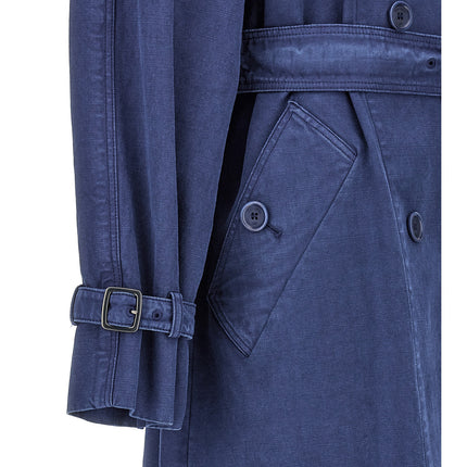 Max Mara Blue Cotton Coat