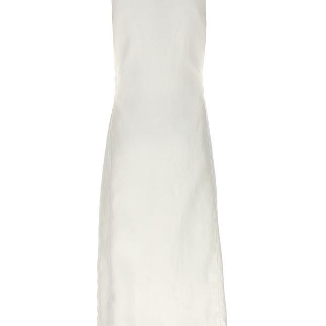 Max Mara White Flax Sleeveless Jacket