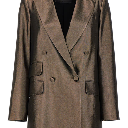 Max Mara Brown Silk Blazer