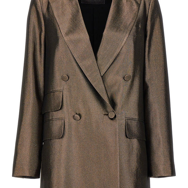 Max Mara Brown Silk Blazer