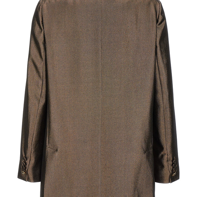Max Mara Brown Silk Blazer