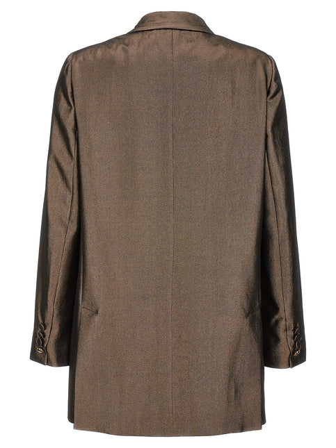 Max Mara Brown Silk Blazer