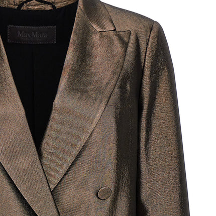 Max Mara Brown Silk Blazer