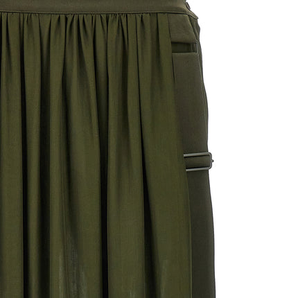 Max Mara Bicolor Silk Mini Skirt
