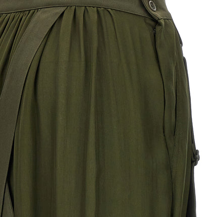 Max Mara Bicolor Silk Mini Skirt