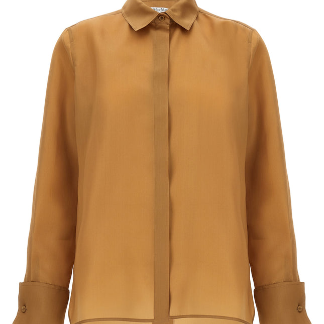 Max Mara Beige Silk Blouse