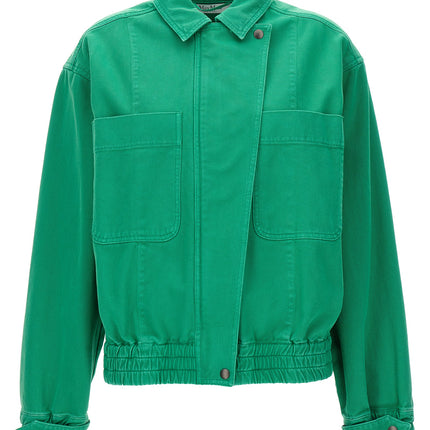 Max Mara Bicolor Cotton Full-Length Jacket