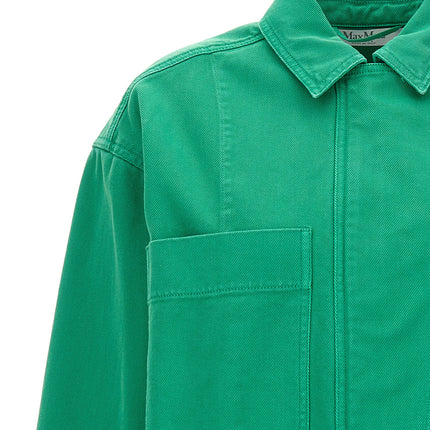 Max Mara Bicolor Cotton Full-Length Jacket