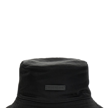 Fear Of God Black Polyamide Bucket Hat