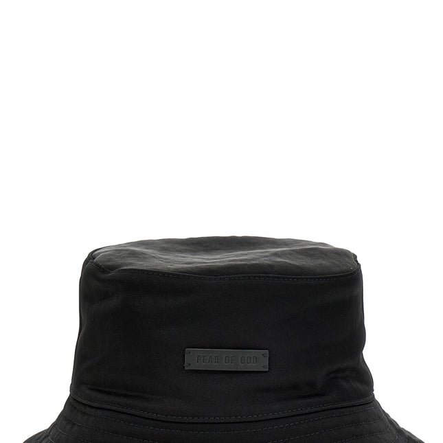 Fear Of God Black Polyamide Bucket Hat