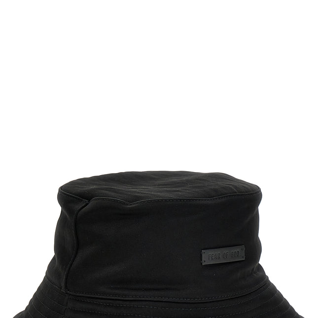 Fear Of God Black Polyamide Bucket Hat
