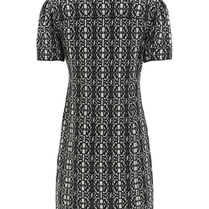 Max Mara Bicolor Polyester Short Dress